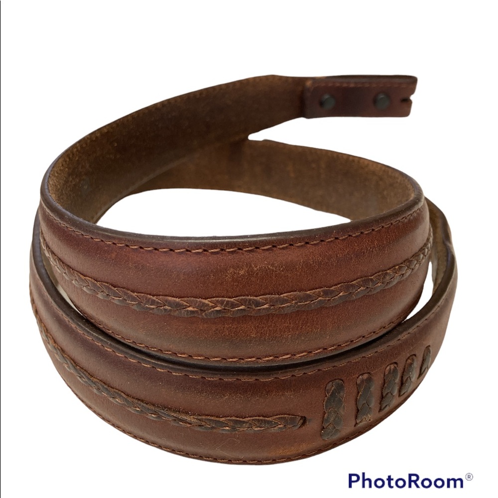 Vintage Onyx leather belt by Brighton